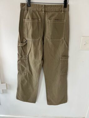 H&M Wide Leg Denim Pants Women’s High Rise Trendy Relaxed Fit Jeans size 8